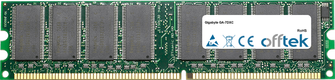 GA-7DXC 1GB Modulo - 184 Pin 2.5v DDR266 Non-ECC Dimm
