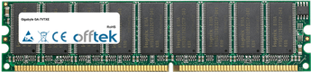 GA-7VTXE 1GB Modulo - 184 Pin 2.6v DDR400 ECC Dimm (Dual Rank)