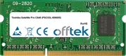 Satellite Pro C640 (PSC03L-006005) 4GB Modulo - 204 Pin 1.5v DDR3 PC3-8500 SoDimm