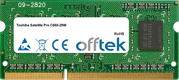 Satellite Pro C660-29W 4GB Modulo - 204 Pin 1.5v DDR3 PC3-10600 SoDimm