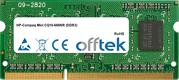 Mini CQ10-688NR (DDR3) 2GB Modulo - 204 Pin 1.5v DDR3 PC3-10600 SoDimm (128x8)