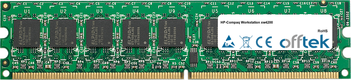 Workstation Xw4200 2GB Kit (2x1GB Moduli) - 240 Pin 1.8v DDR2 PC2-4200 ECC Dimm (Dual Rank)