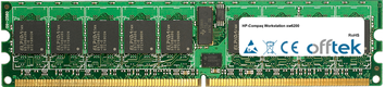 Workstation Xw6200 4GB Modulo - 240 Pin 1.8v DDR2 PC2-3200 ECC Registered Dimm (Dual Rank)