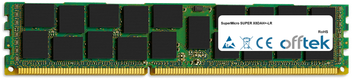 SUPER X8DAH+-LR 32GB Modulo - 240 Pin DDR3 PC3-10600 LRDIMM  