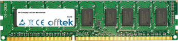 ProLiant MicroServer 4GB Modulo - 240 Pin 1.5v DDR3 PC3-10664 ECC Dimm (Dual Rank)