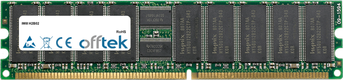 H2B02 4GB Kit (2x2GB Moduli) - 184 Pin 2.5v DDR400 ECC Registered Dimm (Dual Rank)