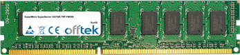 SuperServer 1027GR-TRF-FM309 8GB Modulo - 240 Pin 1.5v DDR3 PC3-10600 ECC Dimm (Dual Rank)