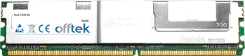 T-633 DX 4GB Kit (2x2GB Moduli) - 240 Pin 1.8v DDR2 PC2-5300 ECC FB Dimm