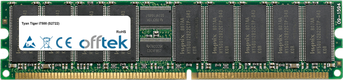 Tiger I7500 (S2722) 2GB Modulo - 184 Pin 2.5v DDR266 ECC Registered Dimm (Dual Rank)