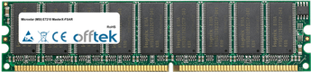E7210 MasterX-FSAR 1GB Modulo - 184 Pin 2.5v DDR333 ECC Dimm (Dual Rank)