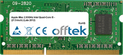 IMac 2.93GHz Intel Quad-Core I5 - (21.5-Inch) (Late 2012) 4GB Modulo - 204 Pin 1.35v DDR3 PC3-12800 SoDimm