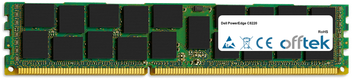 PowerEdge C8220 32GB Modulo - 240 Pin DDR3 PC3-10600 LRDIMM  