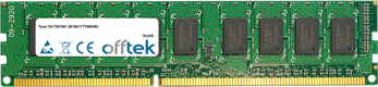 TA77B7061 (B7061T77W8HR) 8GB Modulo - 240 Pin 1.5v DDR3 PC3-10600 ECC Dimm (Dual Rank)