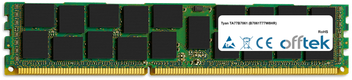 TA77B7061 (B7061T77W8HR) 32GB Modulo - 240 Pin DDR3 PC3-10600 LRDIMM  