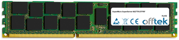 SuperServer 6027TR-DTFRF 32GB Modulo - 240 Pin DDR3 PC3-12800 LRDIMM  