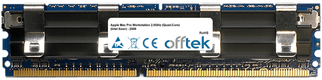 Mac Pro Workstation 2.0GHz (Quad-Core) (Intel Xeon) - 2006 8GB Kit (2x4GB Moduli) - 240 Pin 1.8v DDR2 PC2-6400 ECC FB Dimm (Apple Approved)