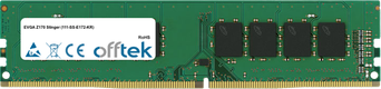 Z170 Stinger (111-SS-E172-KR) 16GB Modulo - 288 Pin 1.2v DDR4 PC4-17000 Non-ECC Dimm