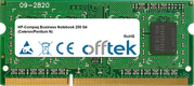 Business Notebook 250 G4 (Celeron/Pentium N) 8GB Modulo - 204 Pin 1.35v DDR3 PC3-12800 SoDimm