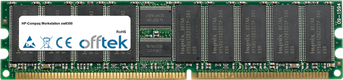 Workstation Xw9300 2GB Kit (2x1GB Moduli) - 184 Pin 2.5v DDR400 ECC Registered Dimm VLP (Single Rank)