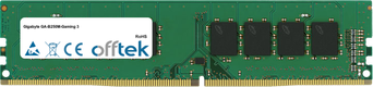 GA-B250M-Gaming 3 16GB Modulo - 288 Pin 1.2v DDR4 PC4-19200 Non-ECC Dimm