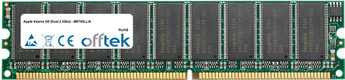 Xserve G5 (Dual 2.3Ghz) - M9745LL/A 2GB Kit (2x1GB Moduli) - 184 Pin 2.6v DDR400 ECC Dimm (Dual Rank)
