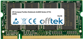 Pavilion Notebook Dv4000 Serie (CTO) (DDR) 1GB Modulo - 200 Pin 2.5v DDR PC333 SoDimm