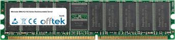 K2-102 Serie Rackmountable Server 4GB Kit (2x2GB Moduli) - 184 Pin 2.5v DDR266 ECC Registered Dimm (Dual Rank)