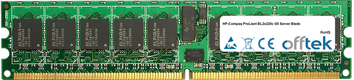 ProLiant BL2x220c G5 Server Blade 16GB Kit (2x8GB Moduli) - 240 Pin 1.8v DDR2 PC2-5300 ECC Registered Dimm (Dual Rank)