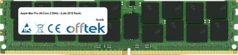 Mac Pro 28-Core 2.5GHz - (Late 2019 Rack) 128GB Modulo - 288 Pin 1.2v DDR4 PC4-23400 ECC Registered Dimm