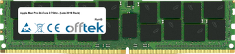 Mac Pro 24-Core 2.7GHz - (Late 2019 Rack) 128GB Modulo - 288 Pin 1.2v DDR4 PC4-23400 ECC Registered Dimm