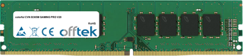 CVN B365M GAMING PRO V20 16GB Modulo - 288 Pin 1.2v DDR4 PC4-21300 Non-ECC Dimm