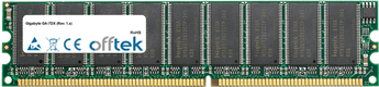 GA-7DX (Rev. 1.x) 1GB Modulo - 184 Pin 2.5v DDR266 ECC Dimm (Dual Rank)