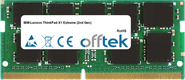 ThinkPad X1 Extreme (2nd Gen) 16GB Modulo - 260 Pin 1.2v DDR4 PC4-21300 ECC SoDimm