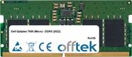 Optiplex 7000 (Micro) - DDR5 (2022) 32GB Modulo - 262 Pin 1.1v DDR5 PC5-38400 SoDimm