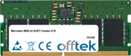 A12UET Creator Z16 32GB Modulo - 262 Pin 1.1v DDR5 PC5-38400 SoDimm