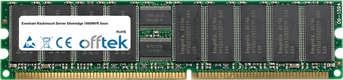 Rackmount Server Silveredge 1000WVR Xeon 2GB Kit (2x1GB Moduli) - 184 Pin 2.5v DDR266 ECC Registered Dimm (Single Rank)