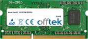 Eee PC 1015PEM (DDR3) 2GB Modulo - 204 Pin 1.5v DDR3 PC3-10600 SoDimm (128x8)