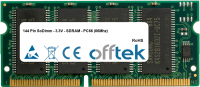  144 Pin SoDimm - 3.3V - SDRAM - PC66 (66Mhz) 128MB Modulo
