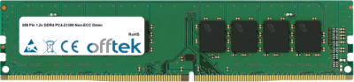  288 Pin 1.2v DDR4 PC4-21300 (2666Mhz) Non-ECC Dimm 8GB Modulo