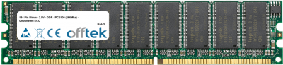  184 Pin Dimm - 2.5V - DDR - PC2100 (266Mhz) - Senza Buffer ECC 256MB Modulo