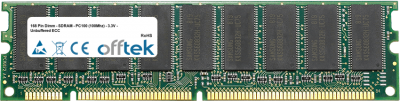  168 Pin Dimm - SDRAM - PC100 (100Mhz) - 3.3V - Senza Buffer ECC 512MB Modulo