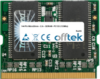  144 Pin MicroDimm - 3.3v - SDRAM - PC133 (133Mhz) 256MB Modulo