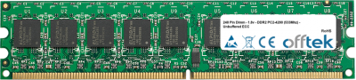  240 Pin Dimm - 1.8v - DDR2 PC2-4200 (533Mhz) - Senza Buffer ECC 1GB Modulo