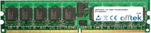  240 Pin Dimm - 1.8v - DDR2 - PC2-5300 (667Mhz) - ECC Registrato 512MB Modulo