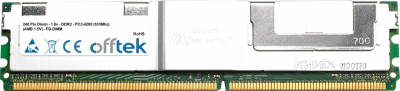  240 Pin Dimm - 1.8v - DDR2 - PC2-4200 (533Mhz) (AMB 1.5V) - FB-DIMM 4GB Modulo