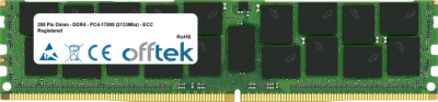  288 Pin Dimm - DDR4 - PC4-17000 (2133Mhz) - ECC Registrato 8GB Modulo
