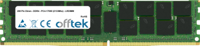  288 Pin Dimm - DDR4 - PC4-17000 (2133Mhz) - LRDIMM 32GB Modulo