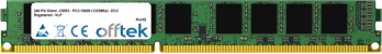  240 Pin Dimm - DDR3 - PC3-10600 (1333Mhz) - ECC Registrato - VLP 8GB Modulo