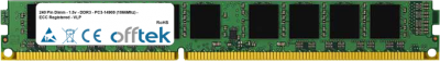  240 Pin Dimm - 1.5v - DDR3 - PC3-14900 (1866Mhz) - ECC Registrato - VLP 8GB Modulo