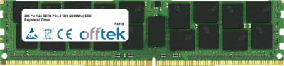  288 Pin 1.2v DDR4 PC4-21300 (2666Mhz) ECC Registrato Dimm 8GB Modulo